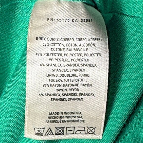 ANTHROPOLOGIE MAEVE GREEN FIT & FLARE NOVA TEXTURED DRESS SZ L NWT SHORT SLEEVE - Picture 10 of 11